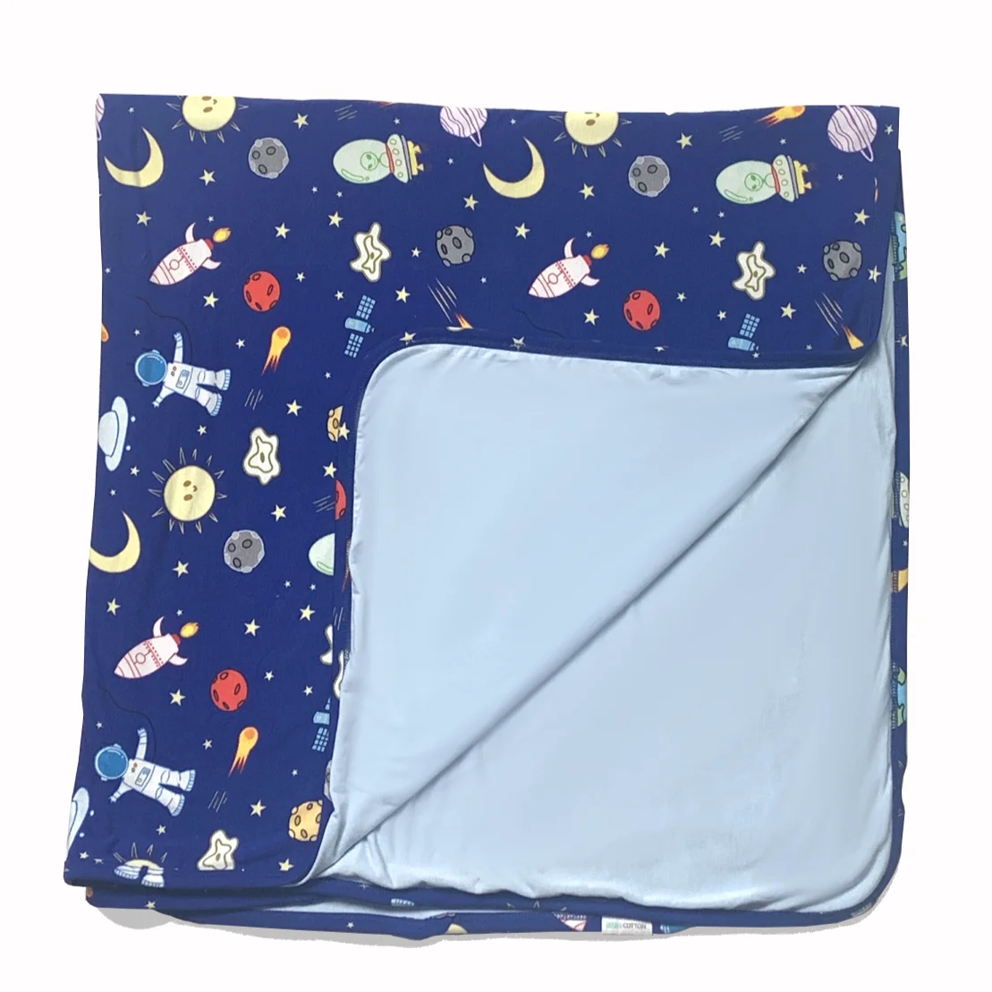 Bamboo Blanket 95%Bamboo Viscose 5%Spandex Double Layered Baby Knit Blanket