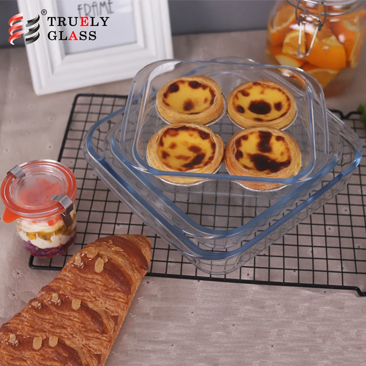 
1L kitchen oven use pyrex glassware cooking tray manufacture Tempered Bakeware 