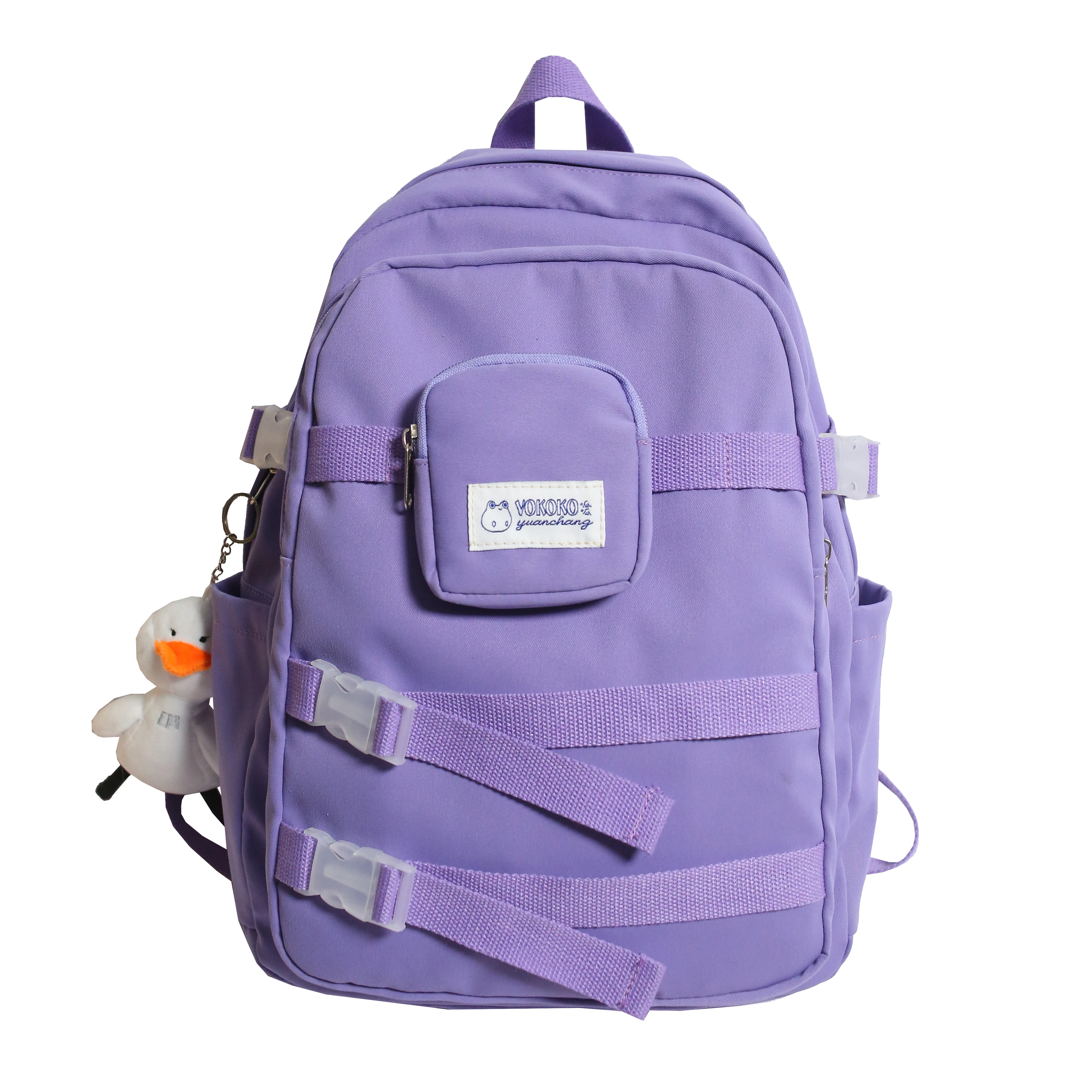 Nylon custom printed bag custom pop cheap waterproof wholesale kid school backpack with small bags