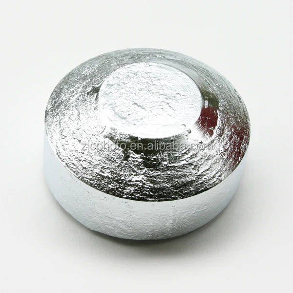 
5n цинк без содержания кислорода 99.999% цинковый слиток для цинковых селенидных материалов 