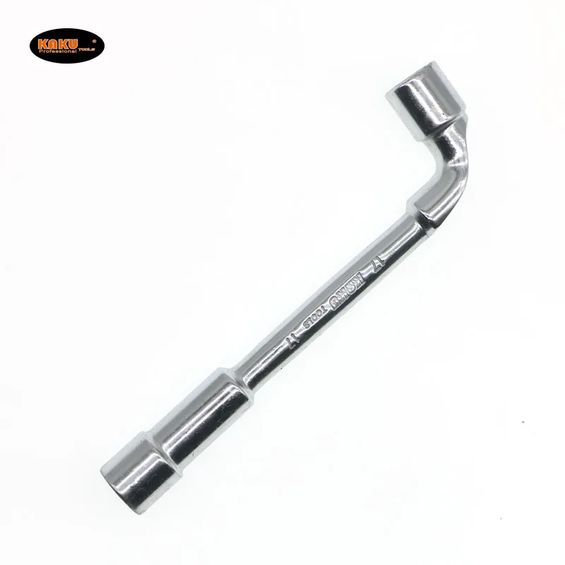 KAKU Vehicle Tools Double Ended L Type Socket Wrench Universal Full Milling Perforated Spanner