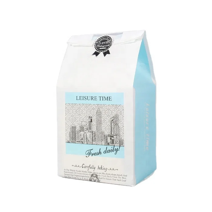 Food Takeaway Custom Printed Kraft Paper Bag Handle Takeaways Standard Wholesale China Wholesale Kraft Paper Bag Square Accept