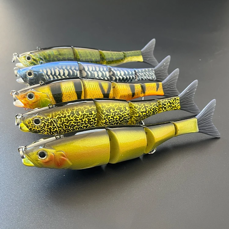 New Arrival 178mm 57g Sinking 4 Jointed Swimbait With Soft Removable Tail And Extra Hook Hanger Fishing Lures