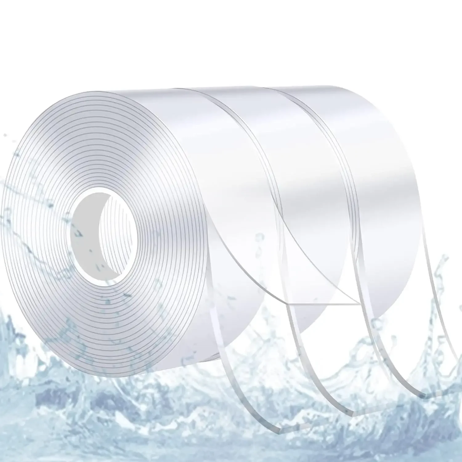 LongTai  Double-side Washable Removable Pu Gel Ivy Grip Waterproof Double Sided Transparent Reusable Adhesive Nano Tape
