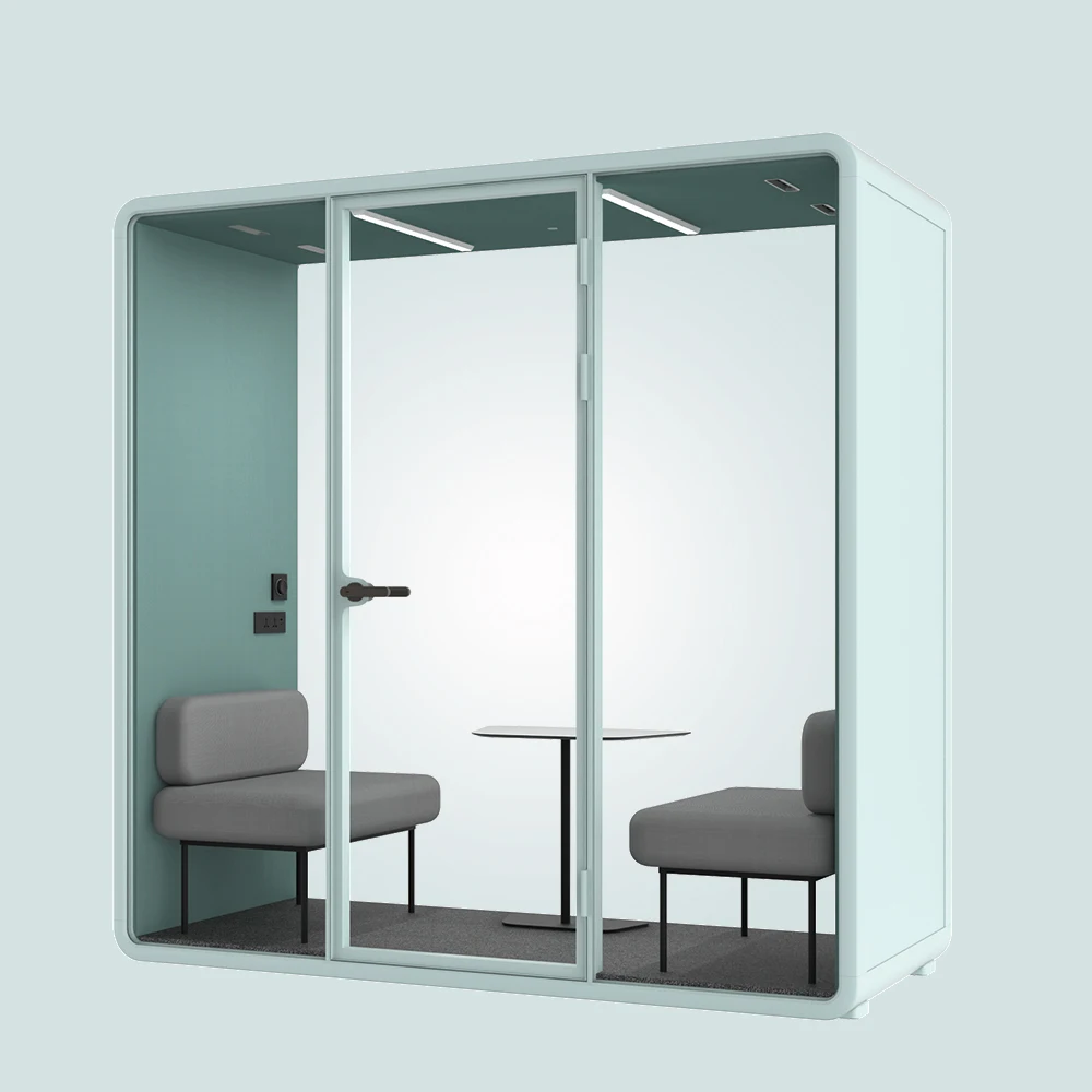Modern soundproof cabin 1-2 person office pods indoor privacy booth easy to instal