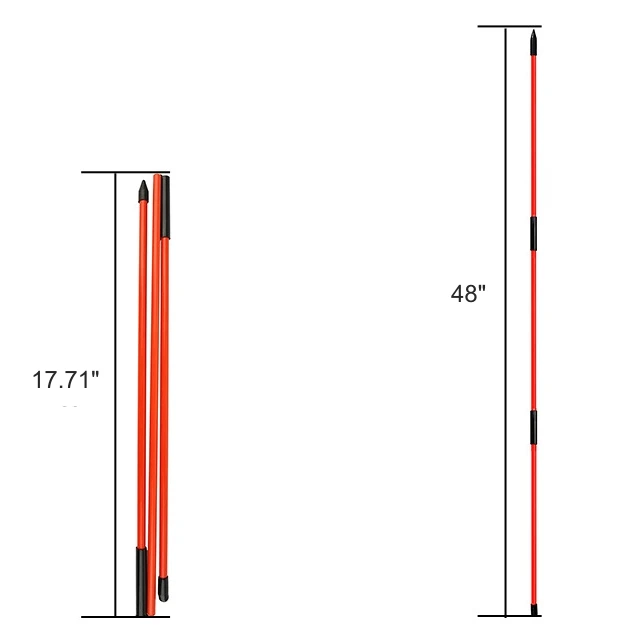 2pcs Golf Alignment Sticks for Swing Training and Practice Seven Color Available Can Customized Golf Swing Trainer