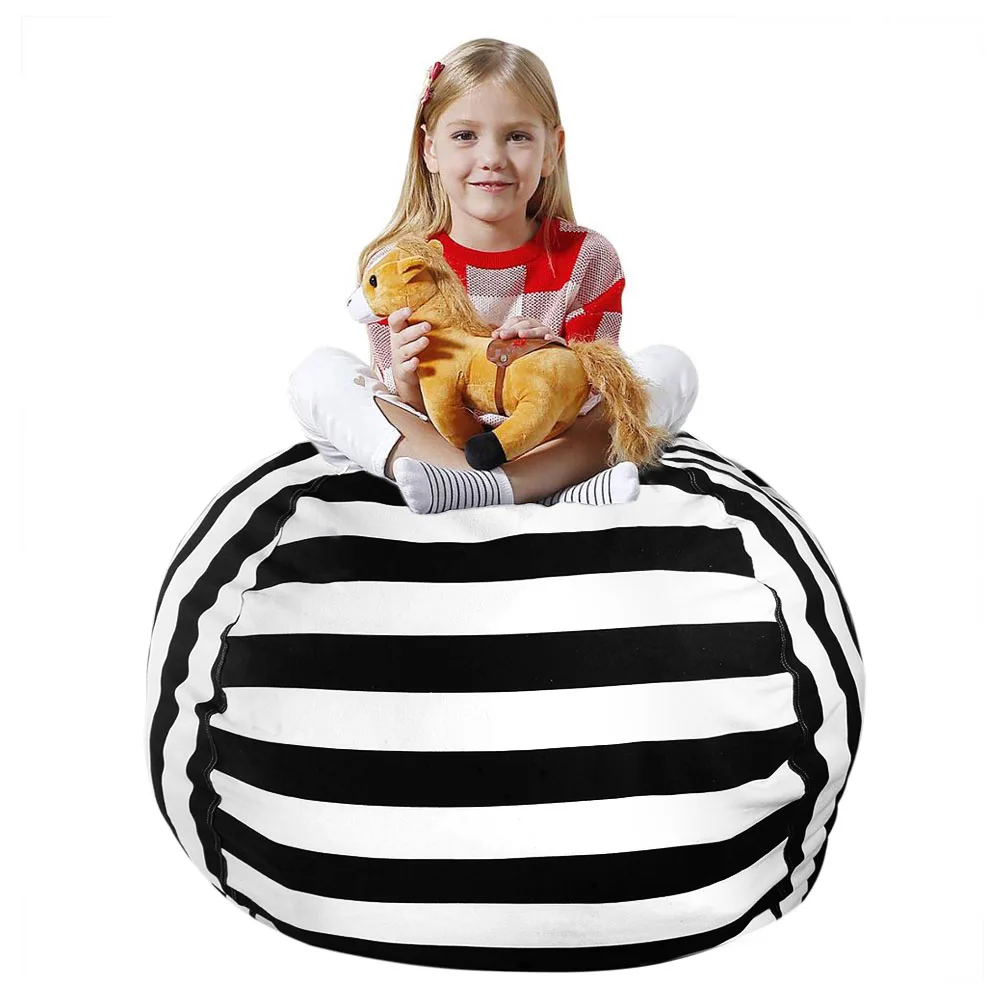 Touch Rich  Large 270cm  Capacity Kids Stuffed Animal Plush Toy Bean Bag Storage