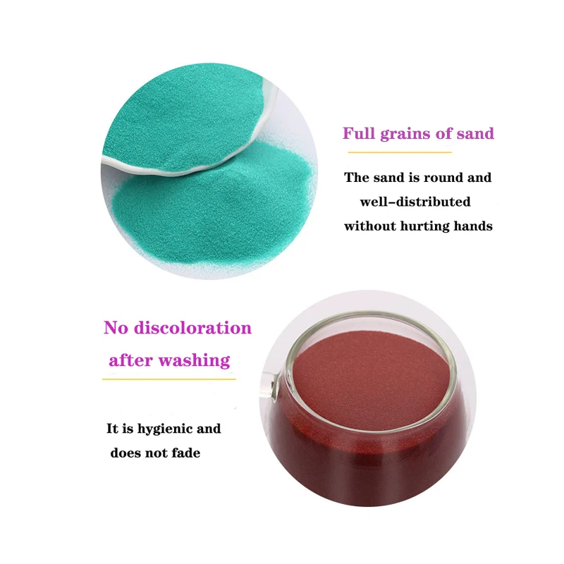 Различные размеры, цветной песок, горячая Распродажа, цветной песок по низкой цене для детского песчаного рисования, Искусственный цветной пляж