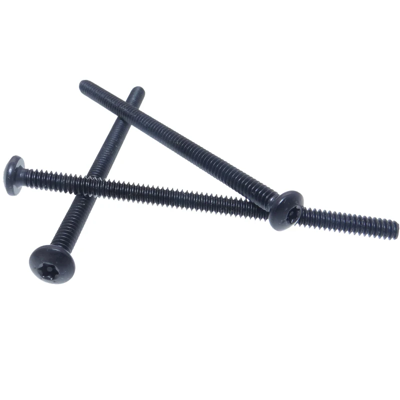 Factory Customized Screws Sample Processing Black Nickel m4x20mm Torx Flat Head Security Anti-theft Screws