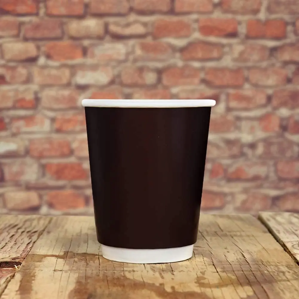Wholesale Disposable  plain cardboard double wall paper coffee carton cup for coffee in cardboard