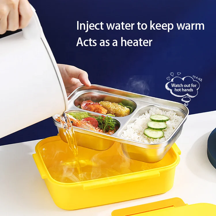 High Quality Cute Design Carry-all Loncheras Para Nios Stainless Steel 316 Lunch Bento Box With Cutlery