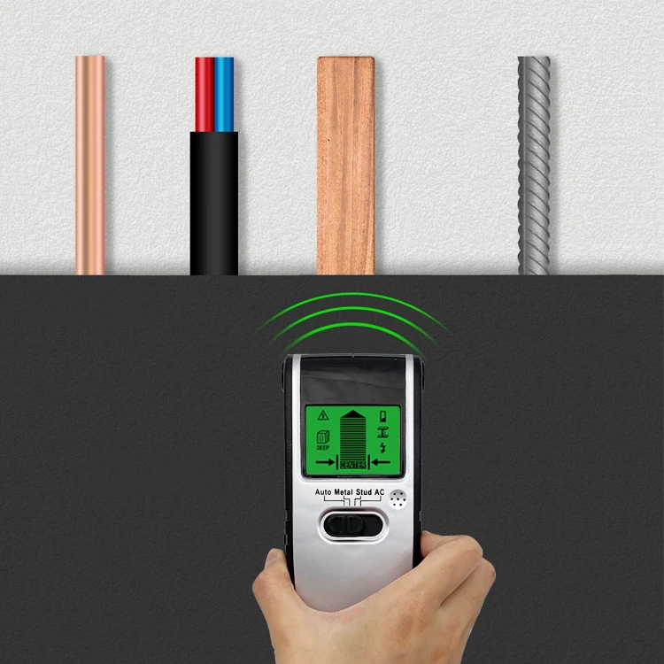 Center Finding Stud Detector, Stud Wall Detector, Metal and AC Live Wire Detector TH240