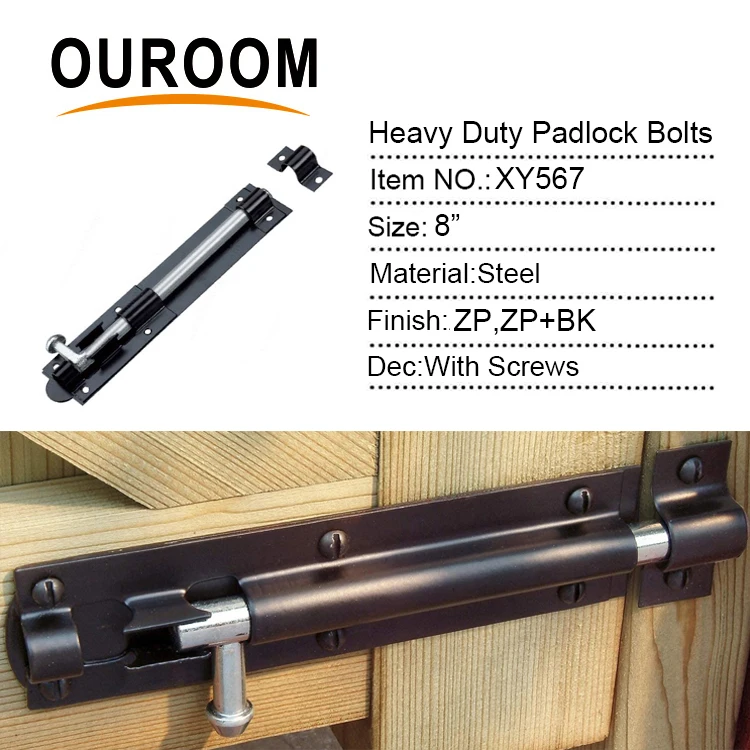 Galvanized Sliding Bolt Lock Heavy Duty Stainless Steel Door Tower Barrel Bolt