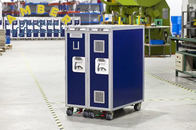 Finishing Atlas Aviation Aluminum Trolley Aircraft Catering Trolley