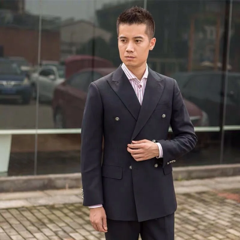 MTM сделанный для того чтобы измерить Подгонянный сделанный вручную изготовленный на заказ дышащий красивый изготовленный на заказ смокинг Slim Fit мужской свадебный костюм