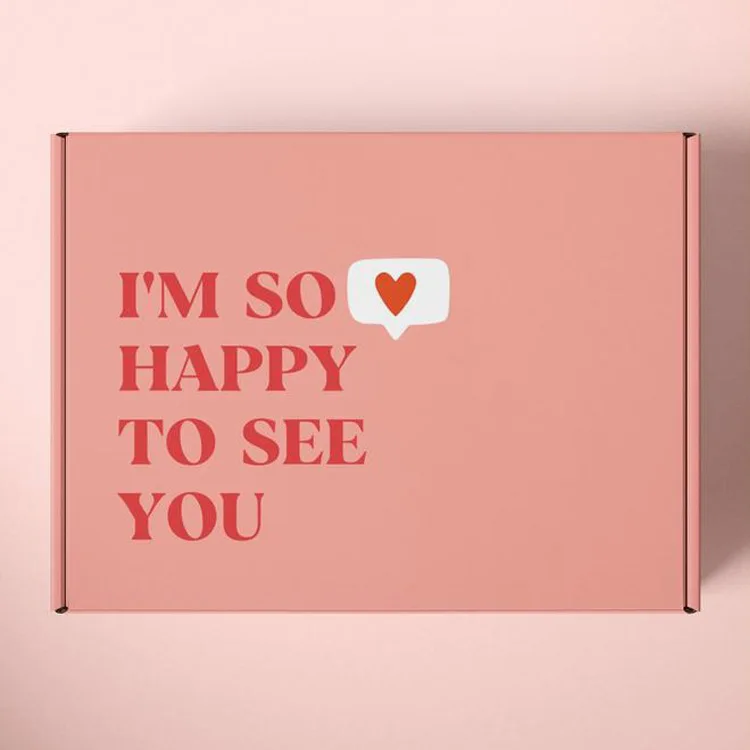 Custom Brand Logo Design Printed Recycled Folding Mailer Packaging Paper Mailing Case Corrugated Shipping Delivery Aircraft Box