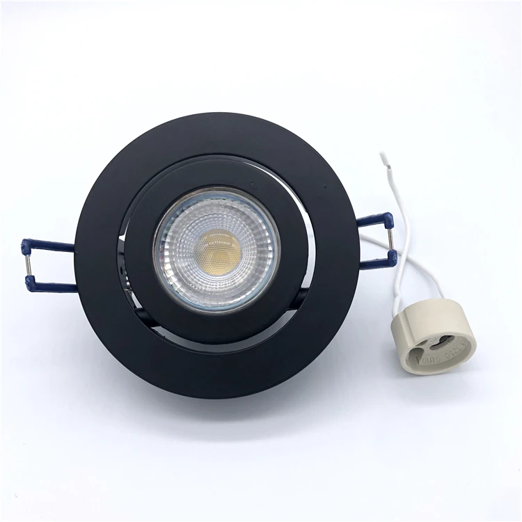 Dimmable led spot light frame gu10 housing spotlight fitting with good quality