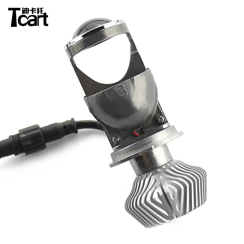 Tcart auto headlamp 35W*2 H4 hi/lo LED projector lens 5500K 12V/24V H4 LED high-low headlights car styling H4 LED Conversion Kit