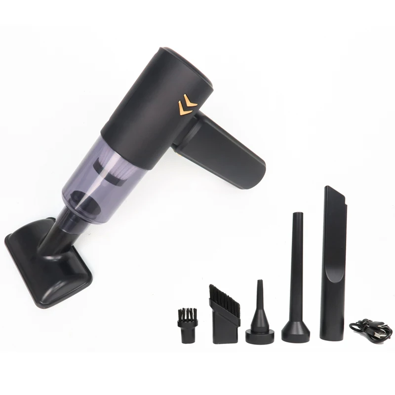 Portable Car Vacuum Cleaner with Large Suction Household Charging Powerful Brushless Handheld Dust Blower Small and Convenient