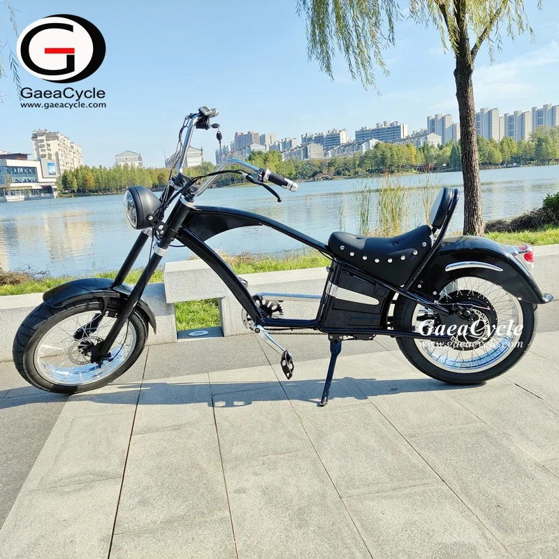 Gaea 2020 hot sale vintage fat bike electric chopper electric bicycle electric motorcycle 1000w e bike