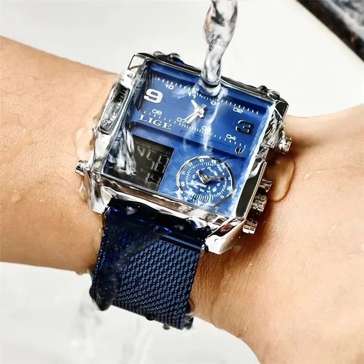 reloj lige montre hombre 8925 New Sports Men Top Brand Waterproof Wristwatch Quartz Analog Digital Watches Relogio Masculino