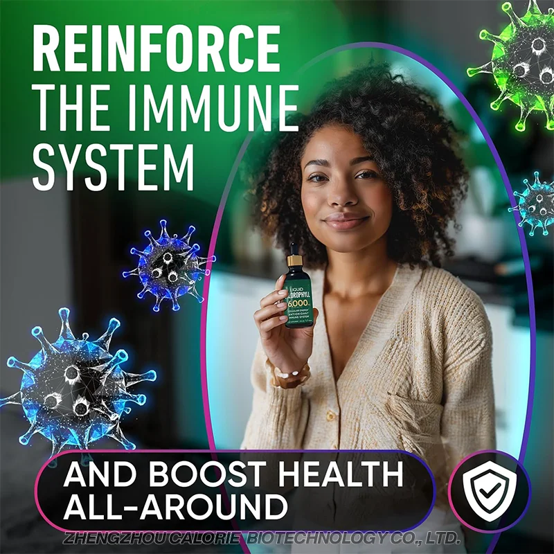 OEM/ODM 6000mg Bulk liquid chlorophyll Weight Loss Boost Immune System Bulk Organic Vegan Chlorophyll Liquid Drops