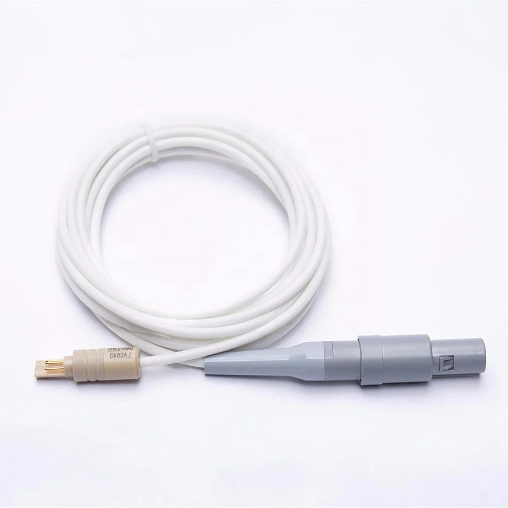 
Cable for Monopolar Electrode with a two pin connector used to connect a single electrode to Leksell Neuro Generator 