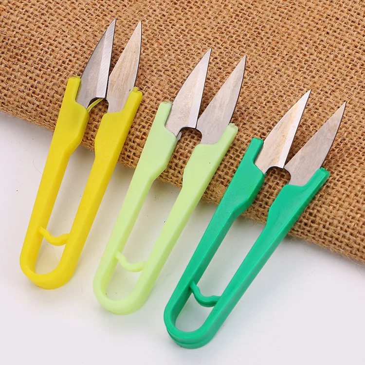 small plastic U-sharp cutting line or dressmaker shear tailor scissor