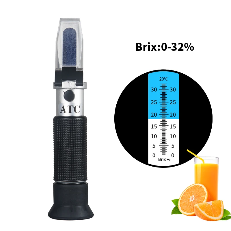 Handle Brix meter fruit juice sweetness tester 0-32% Brix content refractometer