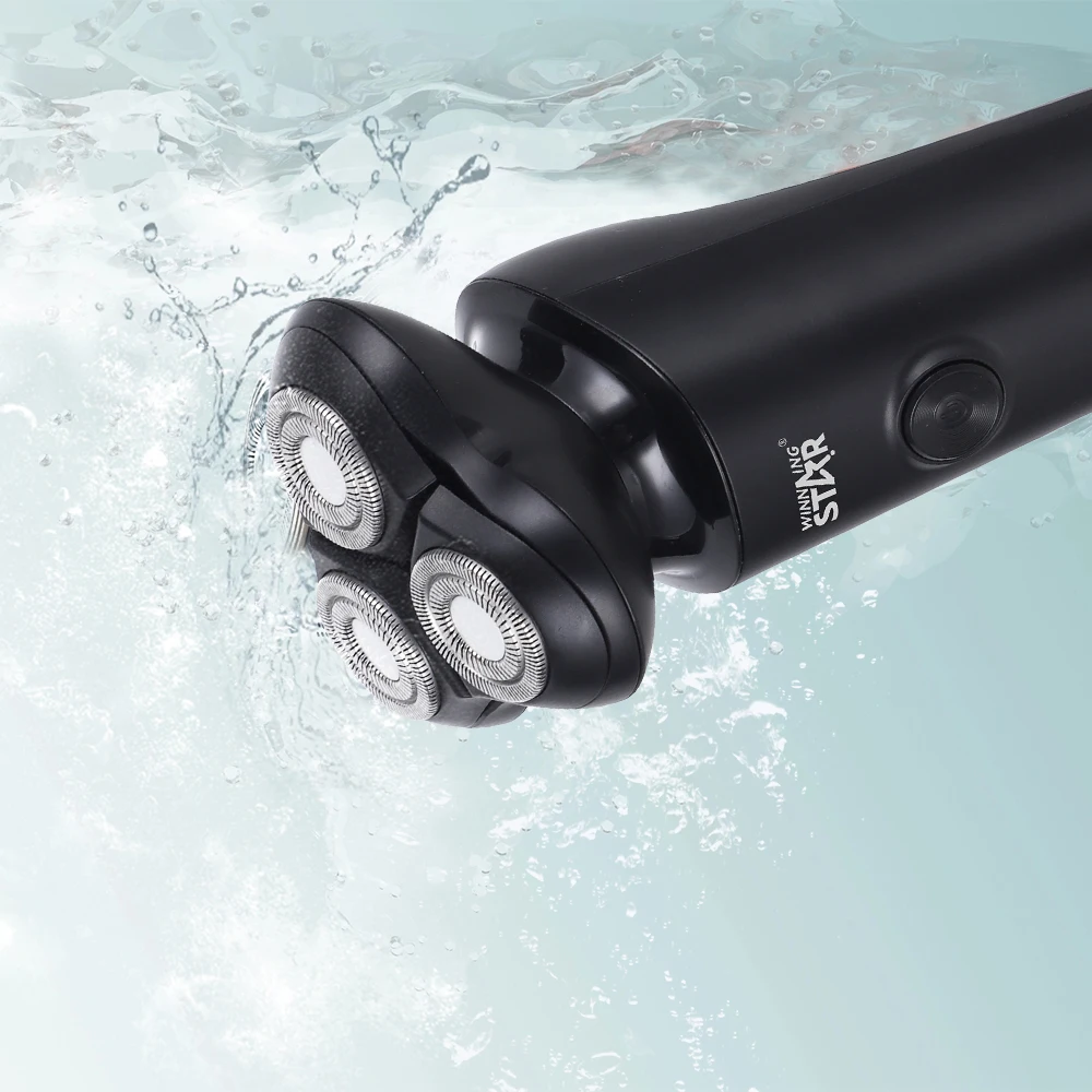 WINNING STAR 5w Usb Rechargeable Electric Shaver ST-5686 Waterproof Triple Blade Shavers for Men With Brush