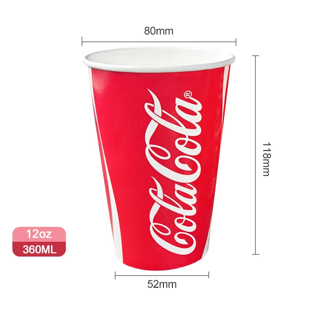 16 унций 24 оптовая продажа многоразовые холодные чашки с соломой одноразовые бумажные стаканы для напитков