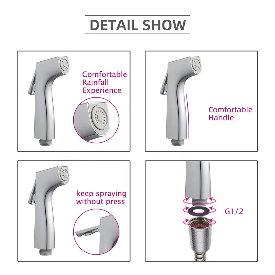 Hot-sale Bathroom Muslim Shower Shattaf Gun Suit Toilet Bidet Shower Spray