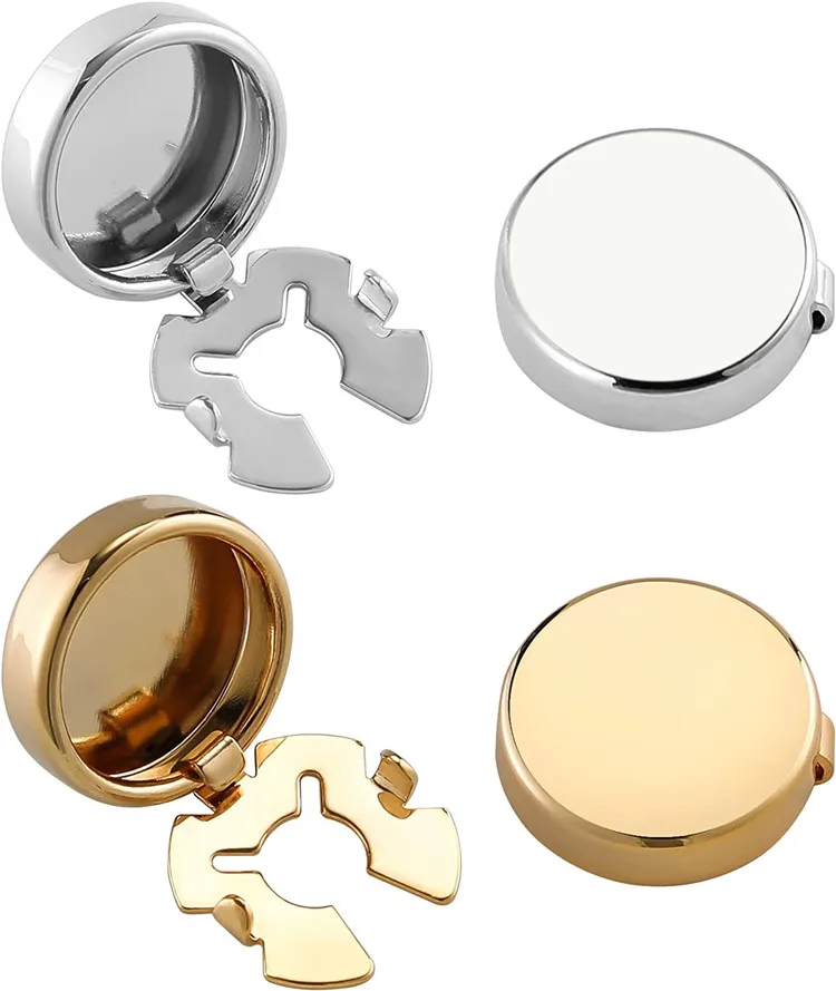 Black Button Cover Factory Wholesale Custom Cufflinks With High Quality