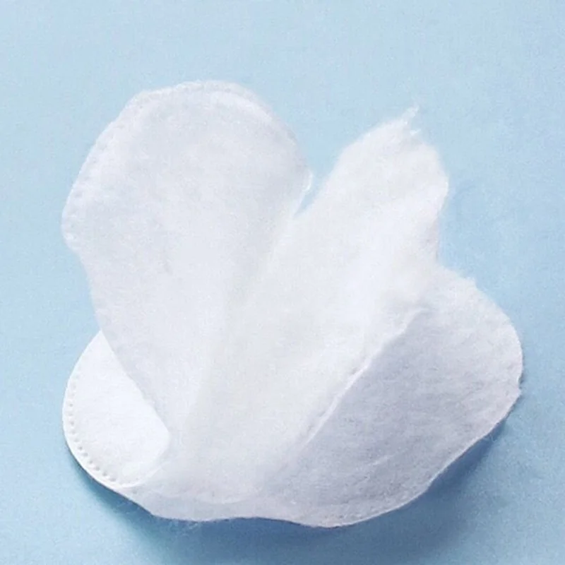 Hot sale round  makeup removal cotton pads 100% natural cotton square cotton sheet hair polish remove pads
