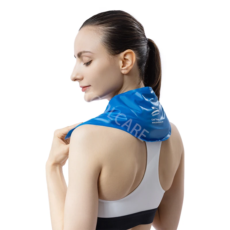 Neck Ice Pack Cold Therapy for Injuries Reusable Gel Cold Pack Wrap for Neck, Instant Pain Relief for Bursitis and Swelling