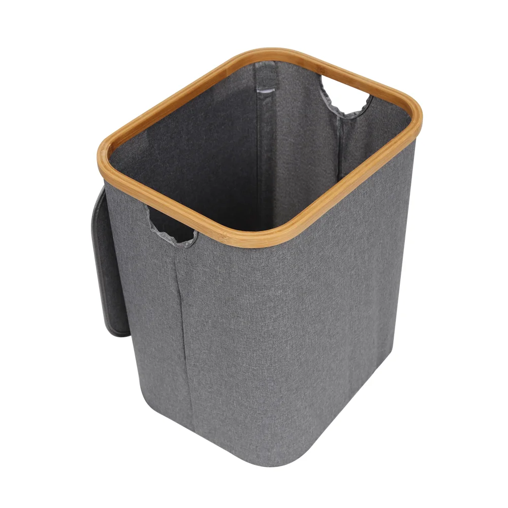 Bamboo Laundry Basket with Lid Hampers for Laundry Hamper with Handles Foldable Hamper Easily Transport Laundry