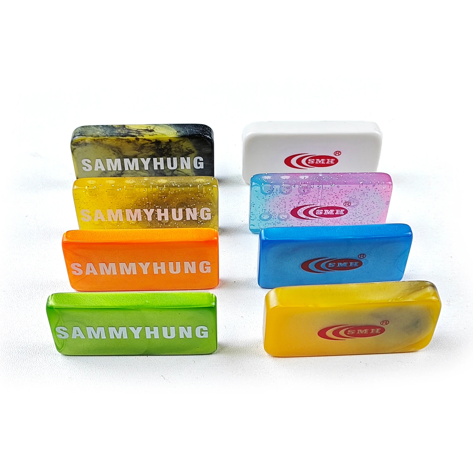 Factory professional custom double 6 two tone dominoes set gold white tournament size acrylic for indoor table game