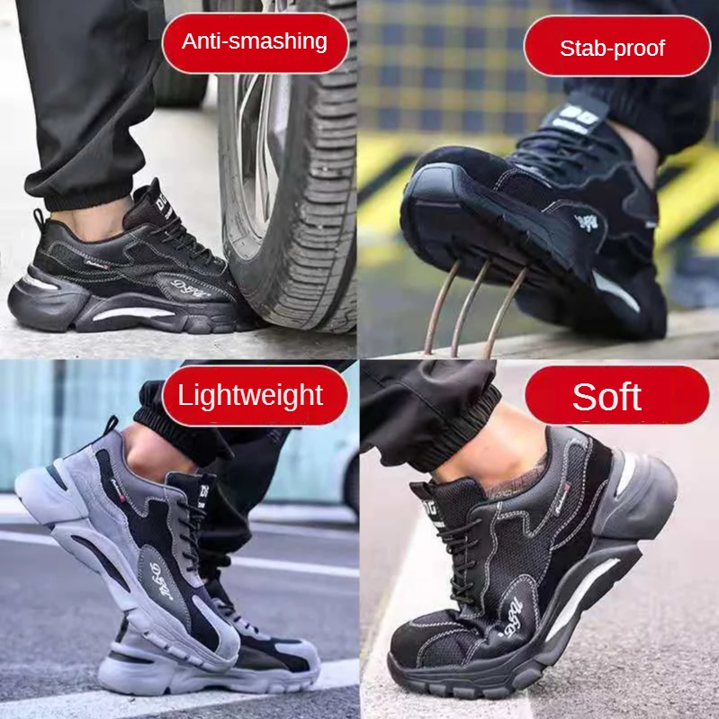 
Best Selling Safety Shoes Steel Toe Light weight Anti-puncture Safety Shoes 