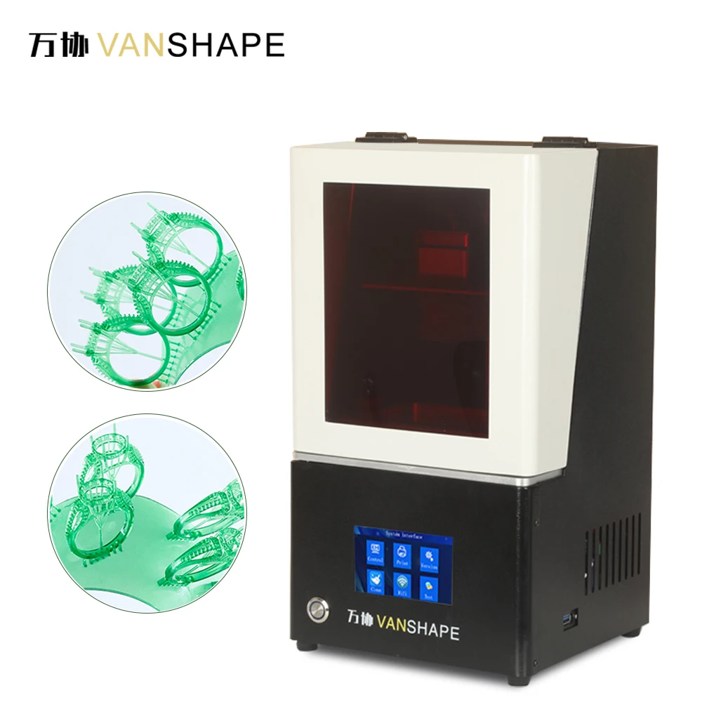 Vanshape Upgraded LCD Jewellery 3D Printer High Precision Monochrome High Precision 3D Dental Printer