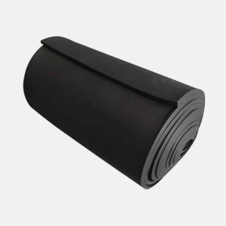 Rubber sheet 10mm heat-resistant high-density rubber foam sheet/roll/tube flame-retardant thermal insulation foamed coil