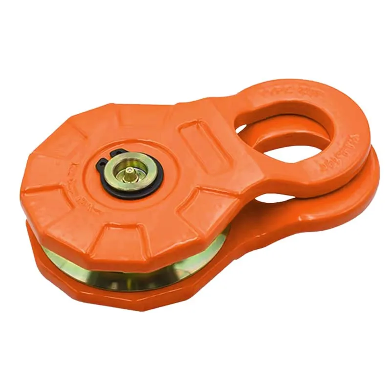 Heavy Duty Recovery Winch Snatch Block Pulley  for synthetic rope and steel cable winch line