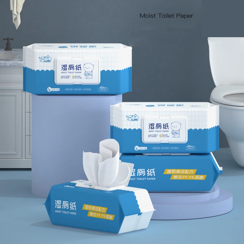 Individual Packaging Purified Water Wet Toilet Paper Ro Cleansing Wipes Flushable Moist Toilet Wet Wipes