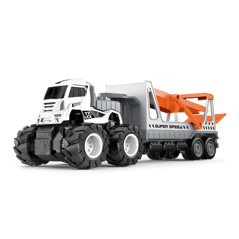 1:43Recreation Diecast Model Car Toys Promotional Sliding OEM ODM Alloy Double-deck Tow Truck