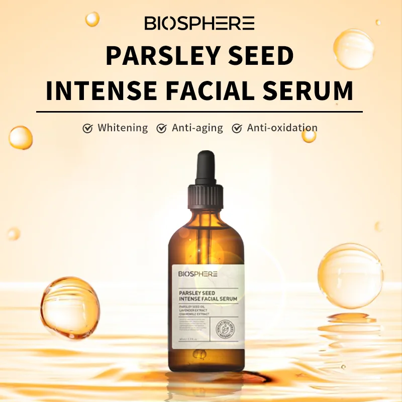 Biosphere Night Care Parsley Seed Whitening Hydrating Anti-Oxidant Glowing Brightening Facial Serum For Face