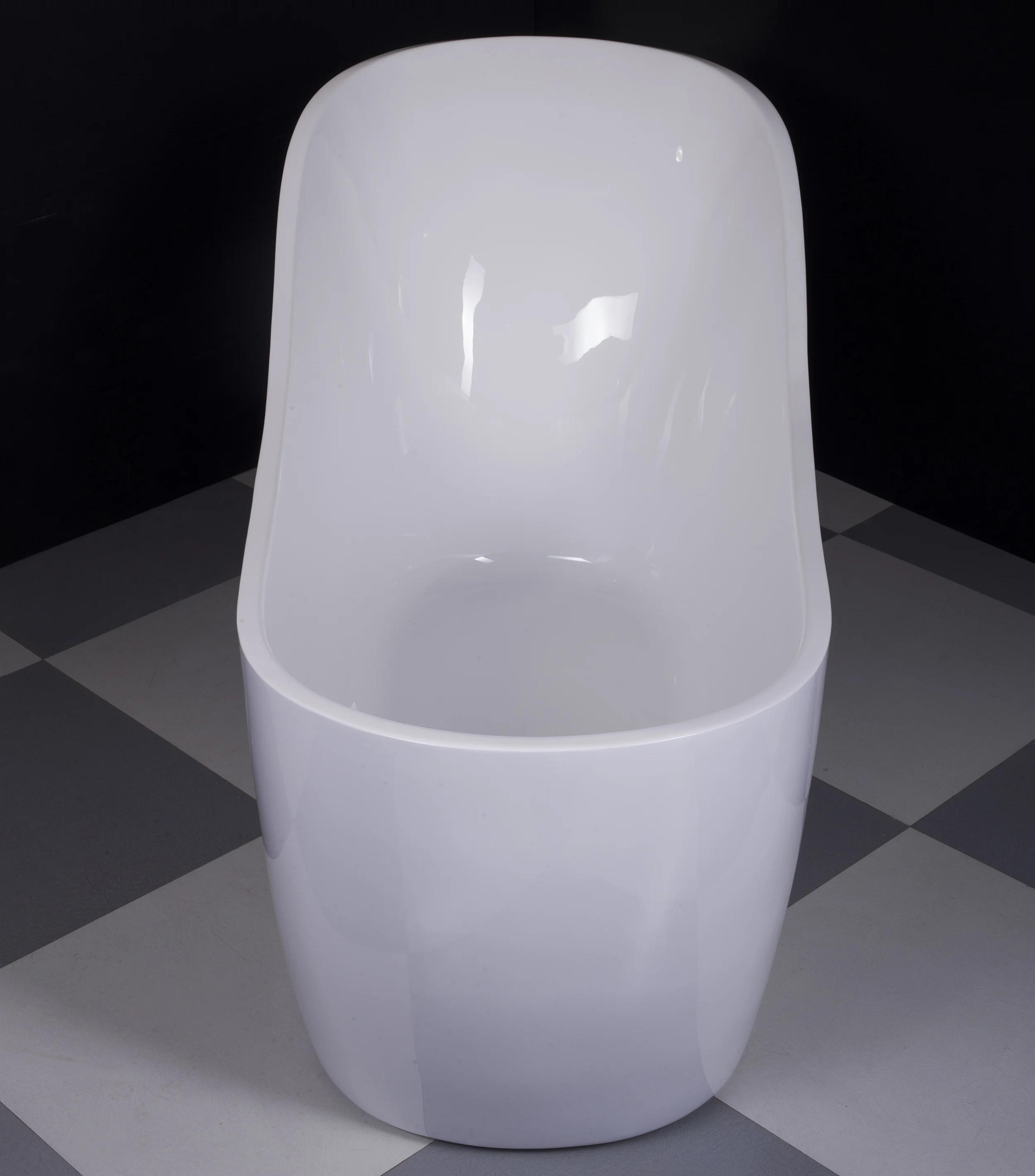 Fashion soaking bathtubs china indoor modern freestanding white acrylic bathtub