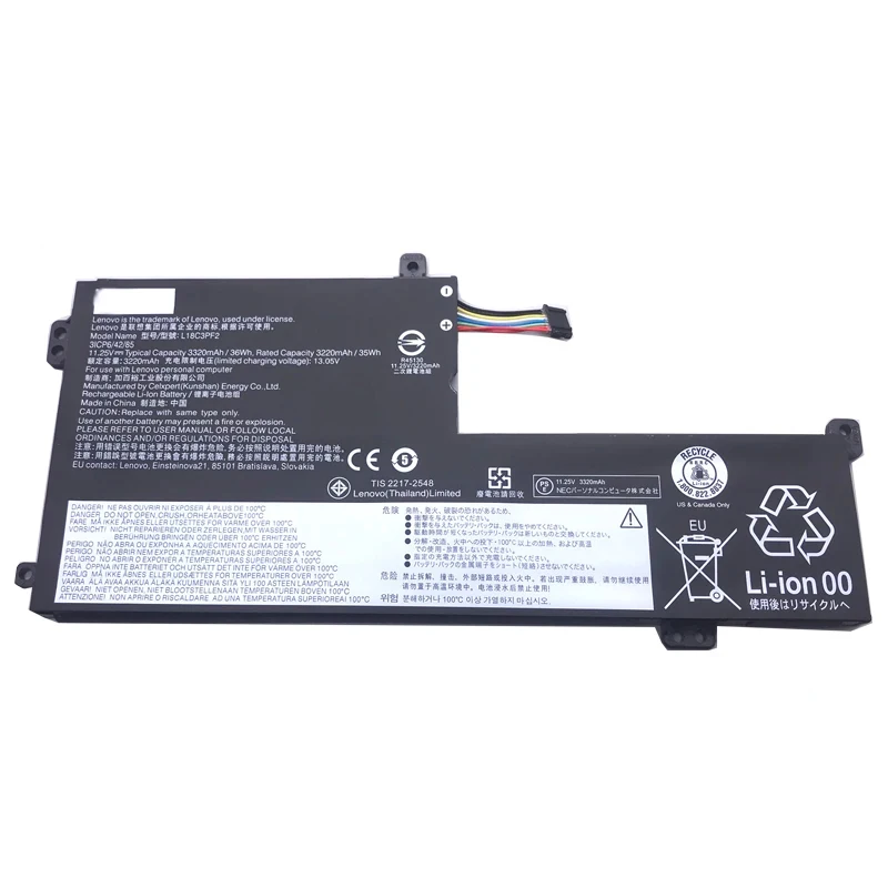 Genuine L18M3PF2 L18C3PF2 Laptop Battery for Lenovo IdeaPad L340 L340-15API L340-15IWL L18D3PF1 L18L3PF1 11.25V 36WH