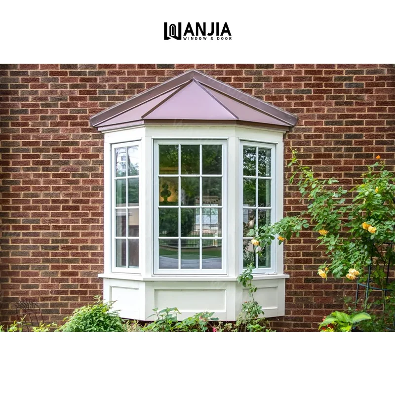 Wholesale Global Trade Customized French Design Aluminum Windows French Windows Security Glass Bay Window