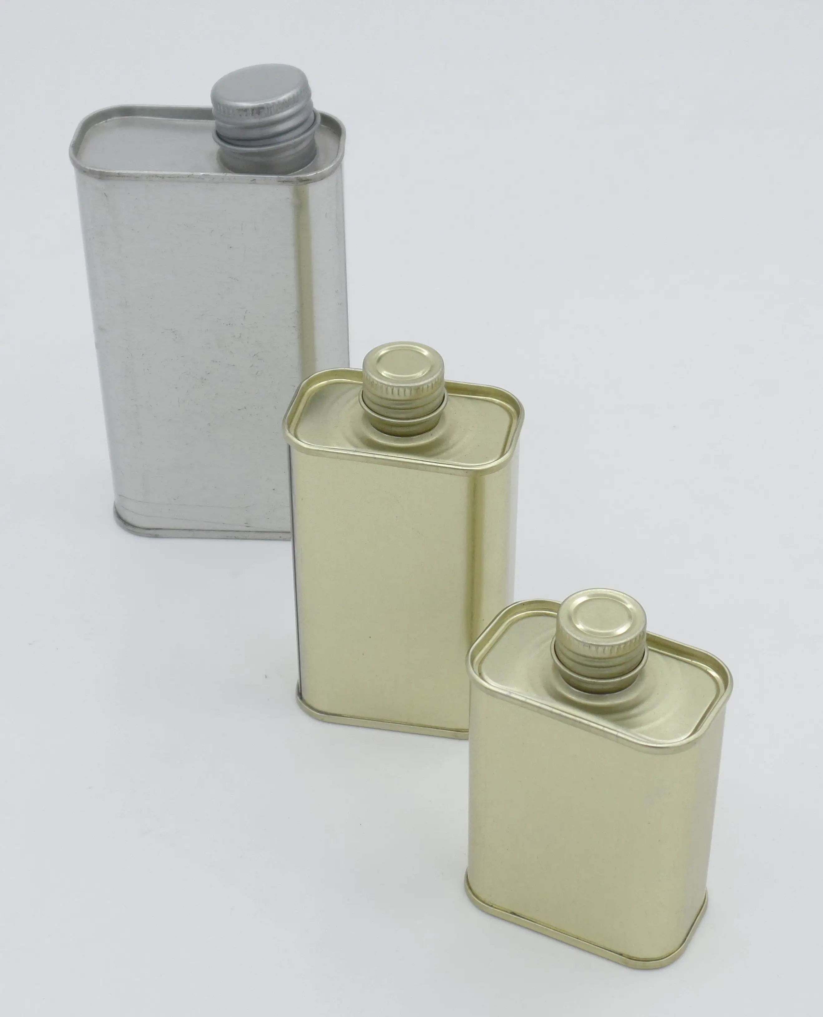 F style 100ml rectangular tin can metal can for maple syrup  foodsafe grade