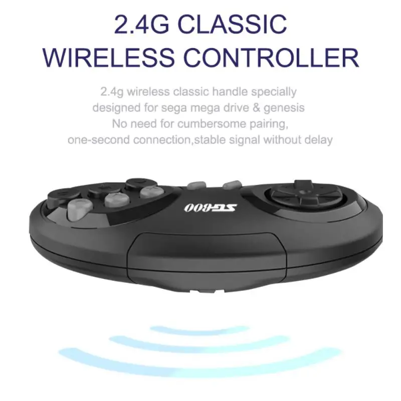 SG800 Video Game Console For Sega Genesis Built-in 1500 Classic Retro Game Console Wireless Controller Gamepad Bit HD TV