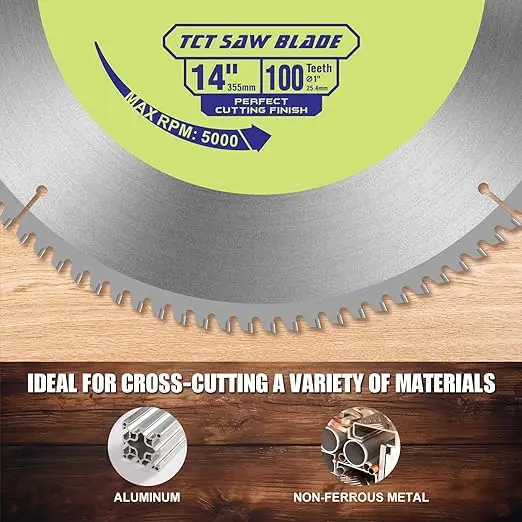 High Quality TCT Circular Saw Blade Cutting Disc Aluminium Cutter  Tct Saw Blade for Cutting Aluminium and Other Non-Ferrous